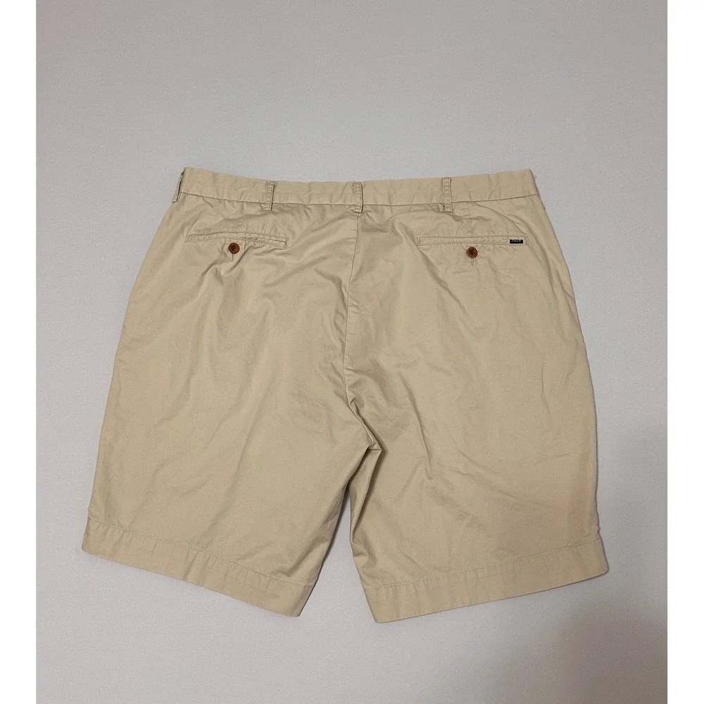 Polo Ralph Lauren Classic Fit Chino Shorts Mens 40 Tan Khaki Cotton 9